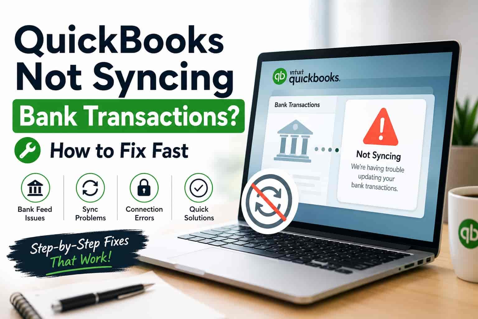 QuickBooks not syncing bank transactions