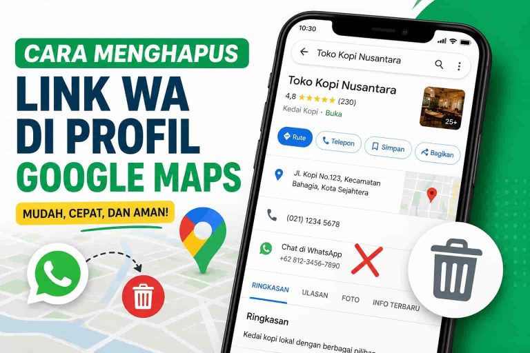 Cara Menghapus Link WA di Profil Google Maps