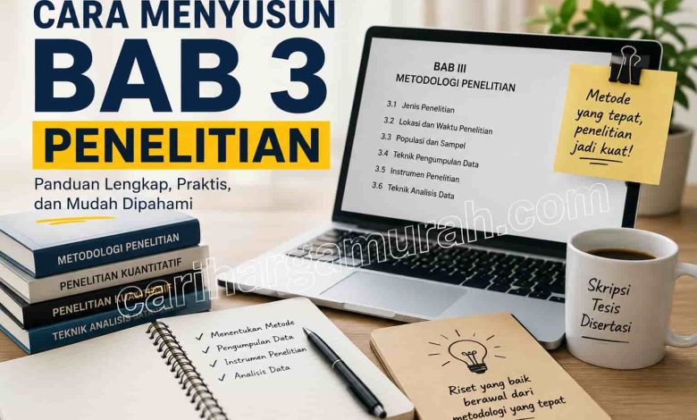 Cara Menyusun Bab 3 Penelitian