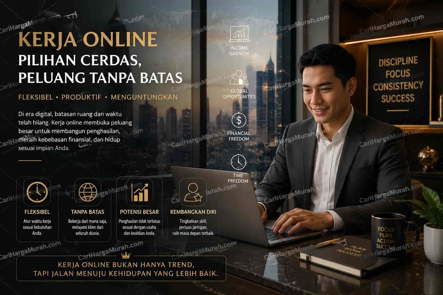 Kerja online dibayar per jam dengan gaji dollar untuk freelancer