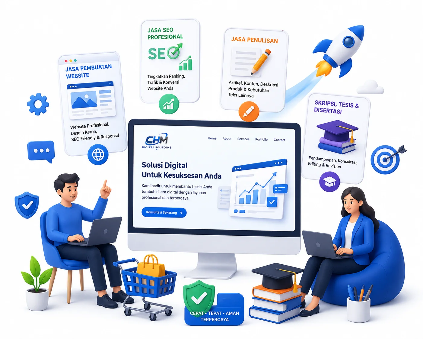 Ilustrasi CHM Digital Solutions