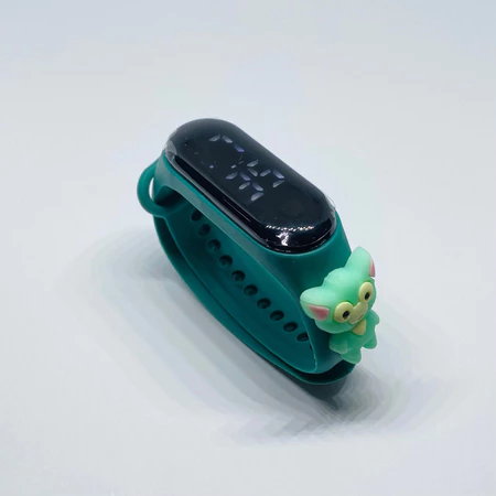 Jam Tangan Digital LED motif Hijau Cat