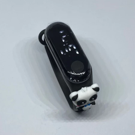 Jam Tangan Digital LED motif Hitam Panda