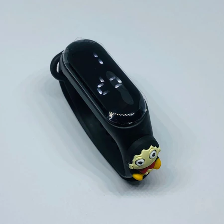 Jam Tangan Digital LED motif Hitam Shincan