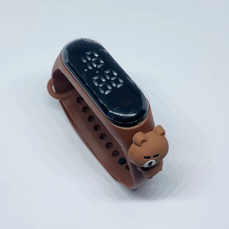 Jam Tangan Digital LED motif Kopi Rillakuma