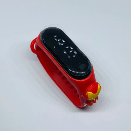 Jam Tangan Digital LED motif Merah Ironman