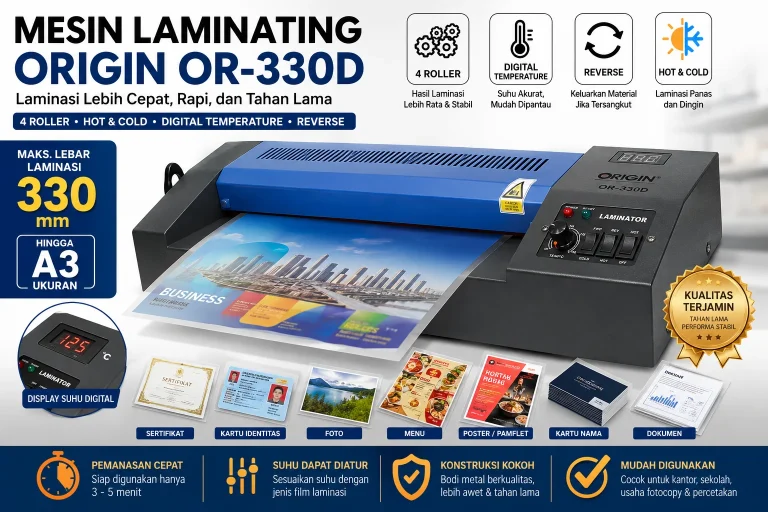 Mesin Laminating A3 Origin OR 330D di CariHargaMurah.com CHM