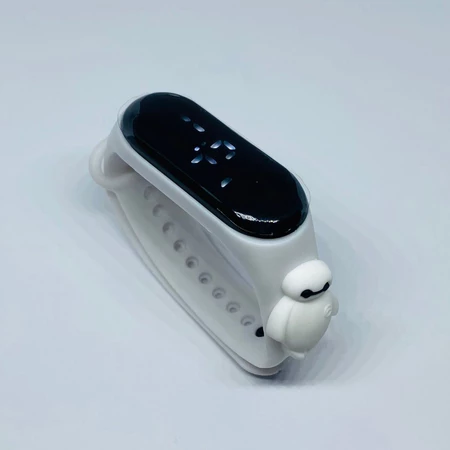 Jam Tangan Digital LED motif Putih Baymax