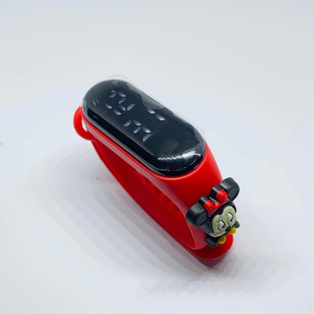Jam Tangan Digital LED motif Red Minni