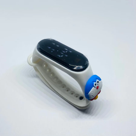Jam Tangan Digital LED motif White Doraemon