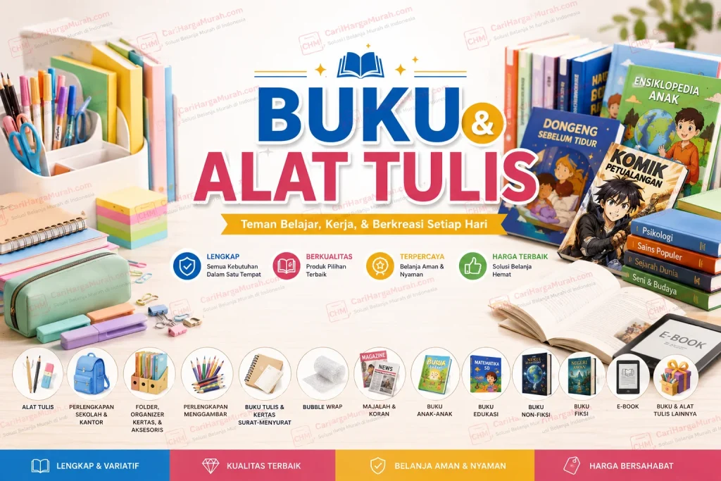Kategori Buku dan Alat Tulis di CariHargaMurah.com CHM