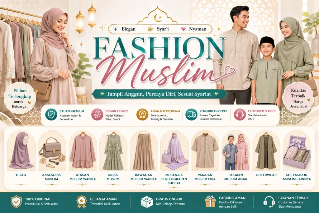 Kategori Fashion Muslim di CariHargaMurah.com CHM