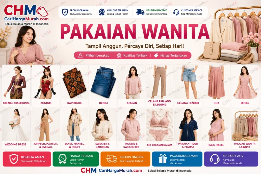 Kategori Pakaian Wanita di CariHargaMurah.com CHM