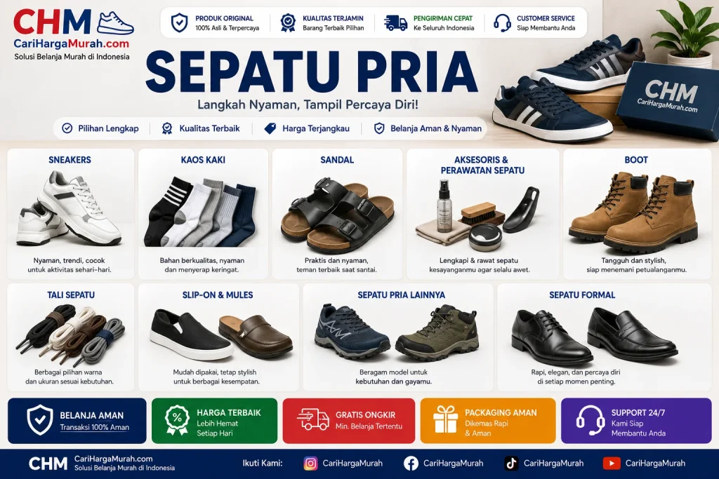 Kategori Sepatu Pria di CariHargaMurah.com