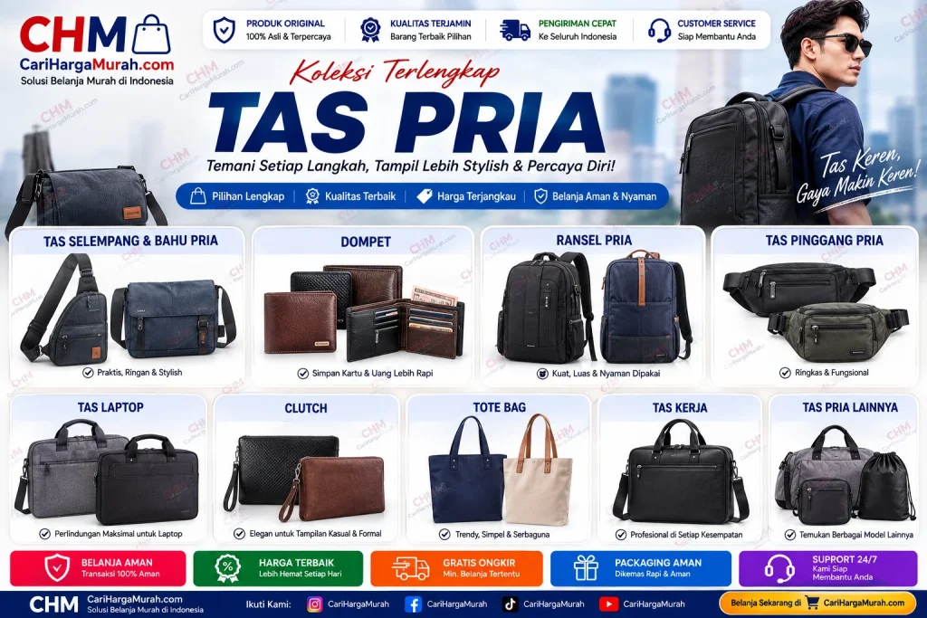 Kategori Tas Pria di CariHargaMurah.com CHM